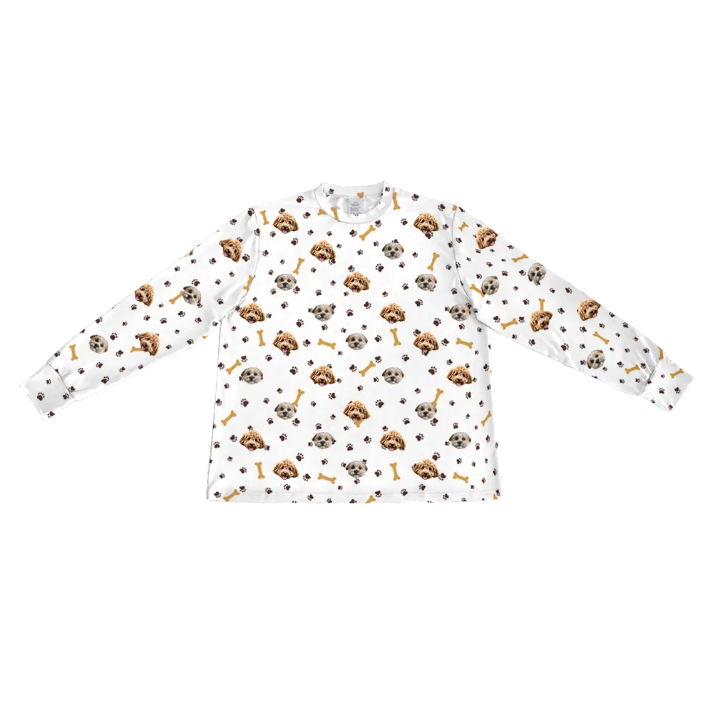 Kids Custom Pet Face Jogger Pajamas