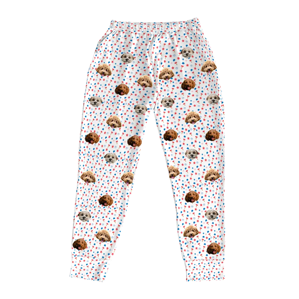 Kids Custom Pet Face Jogger Pajamas