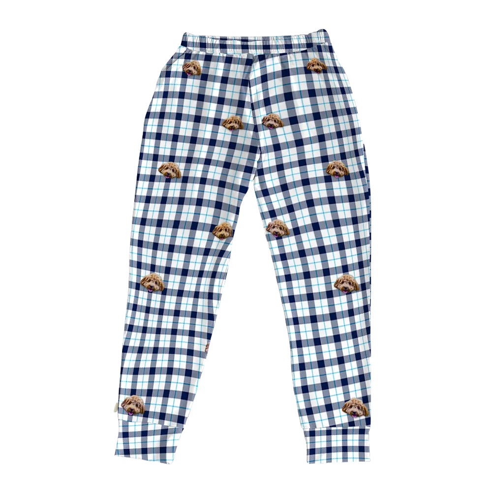 Kids Custom Pet Face Jogger Pajamas