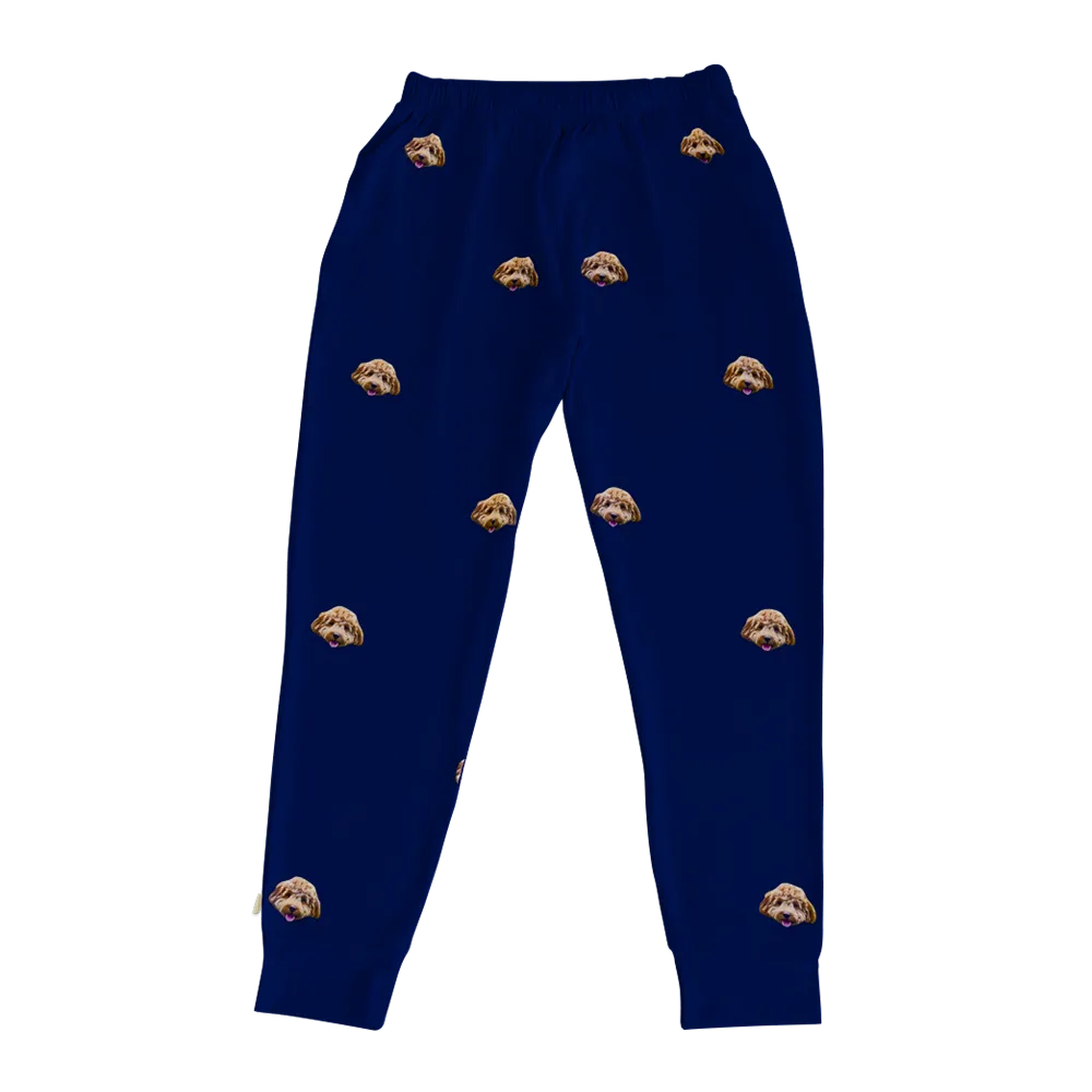 Kids Custom Pet Face Jogger Pajamas