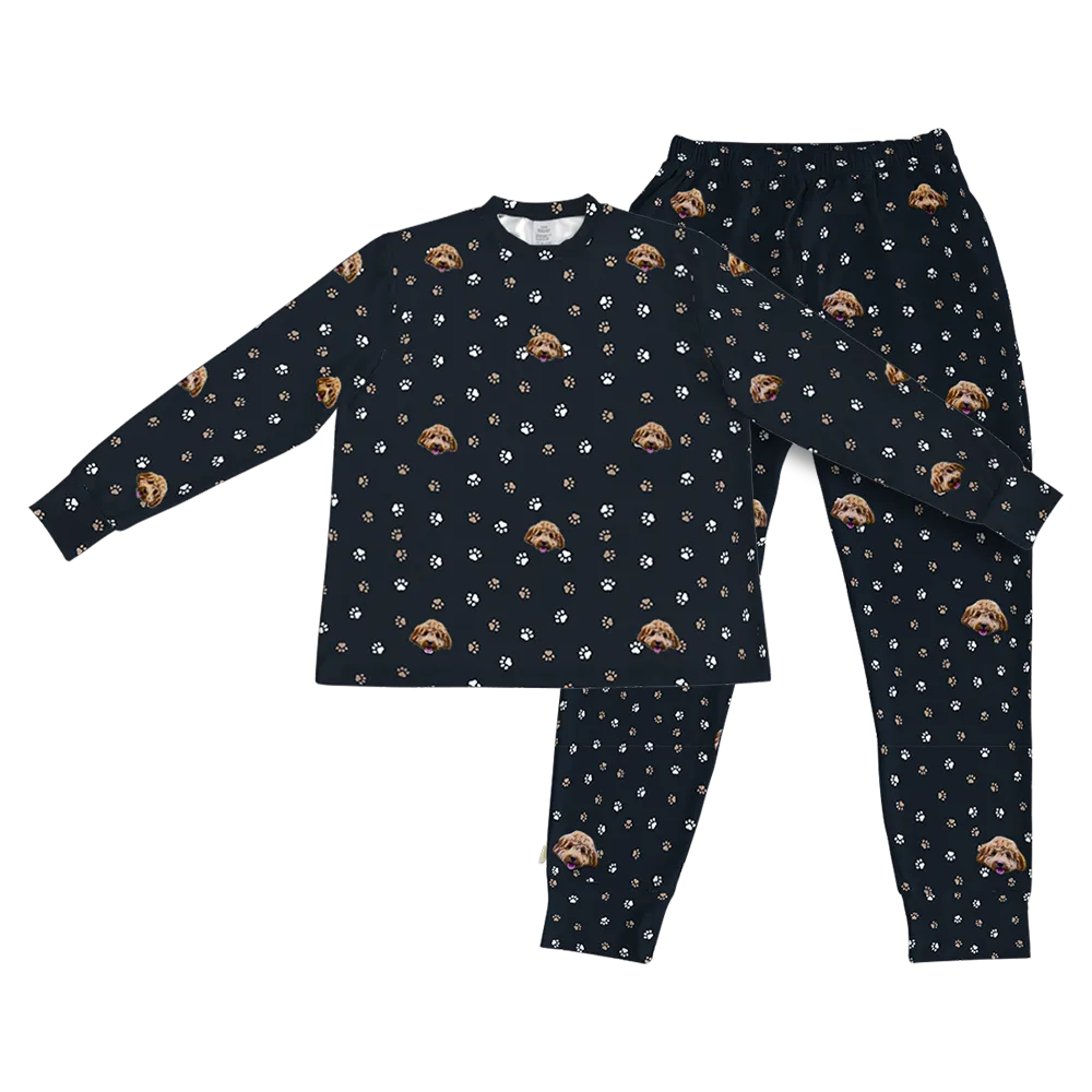 Kids Custom Pet Face Jogger Pajamas