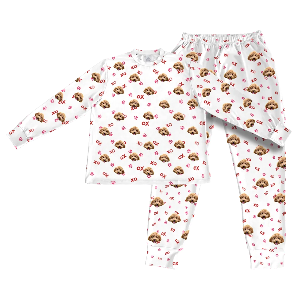 Kids Custom Pet Face Jogger Pajamas