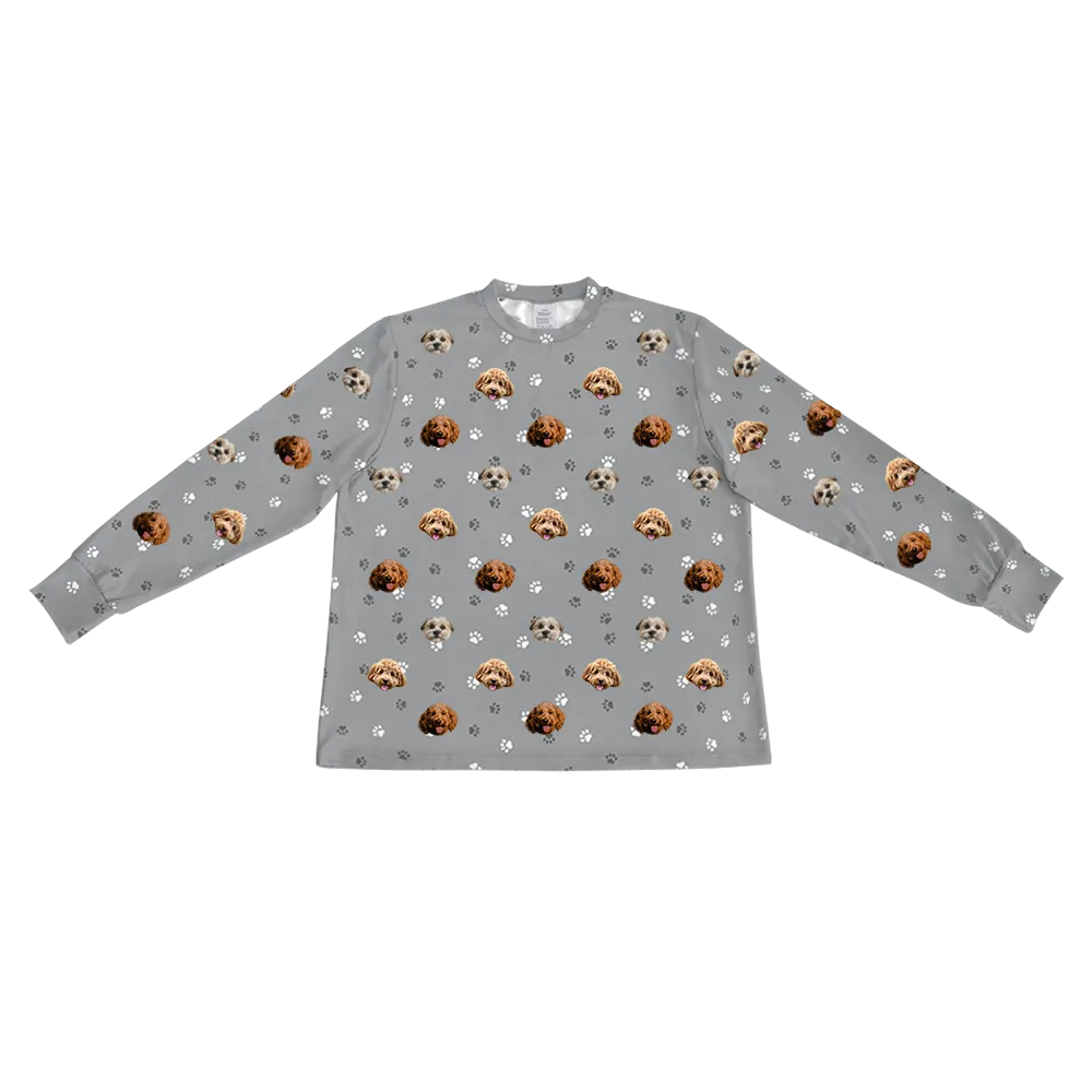 Kids Custom Pet Face Jogger Pajamas
