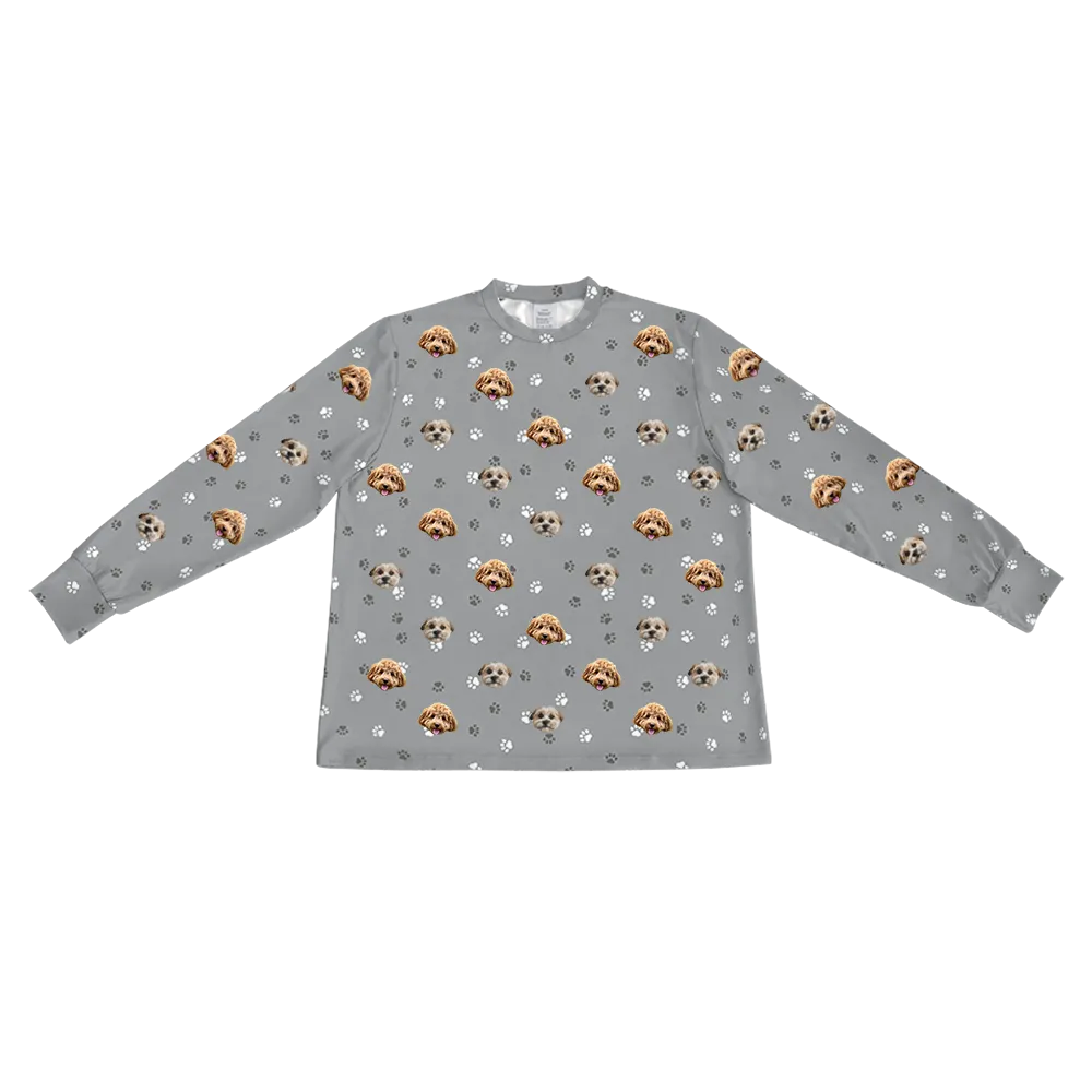 Kids Custom Pet Face Jogger Pajamas