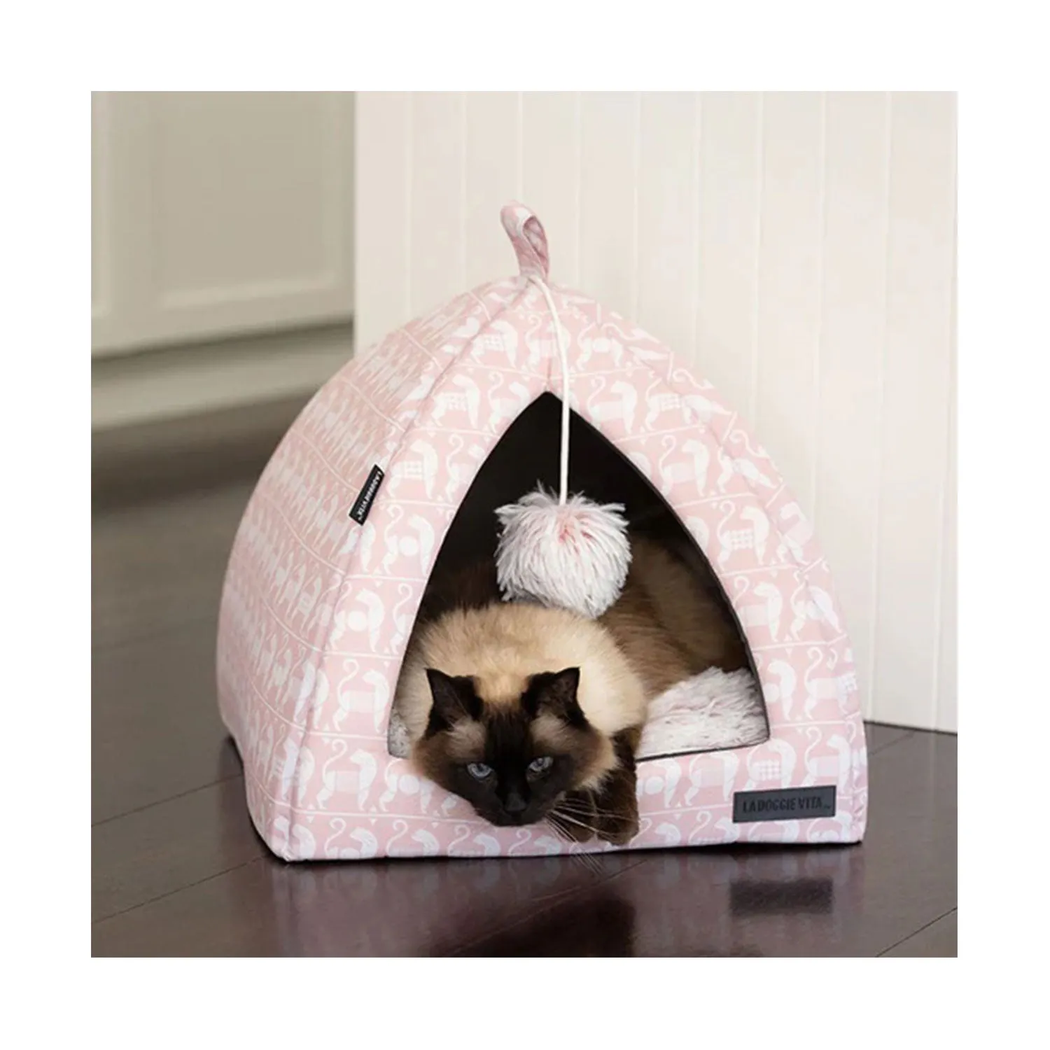 La Doggie Vita Intrepid Pink Cat Igloo