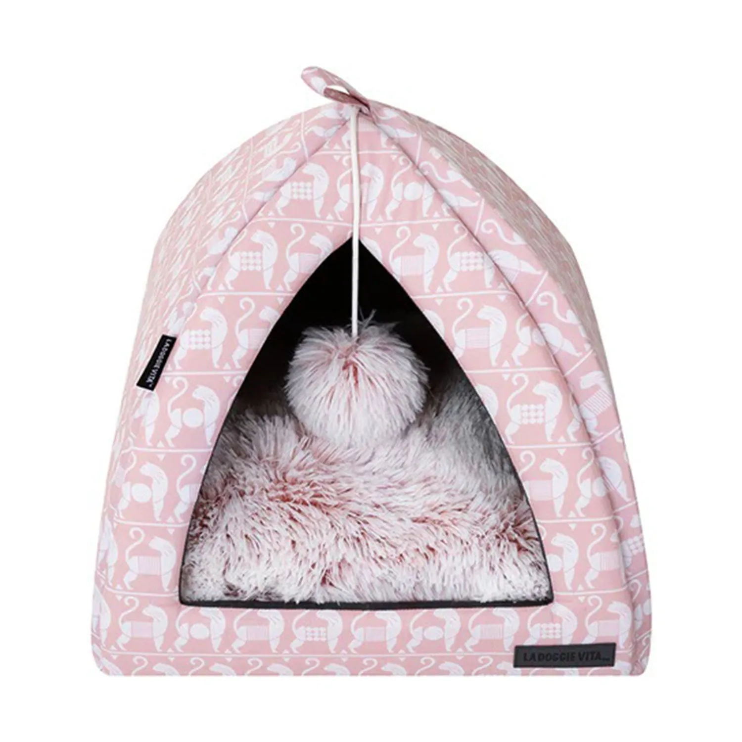 La Doggie Vita Intrepid Pink Cat Igloo