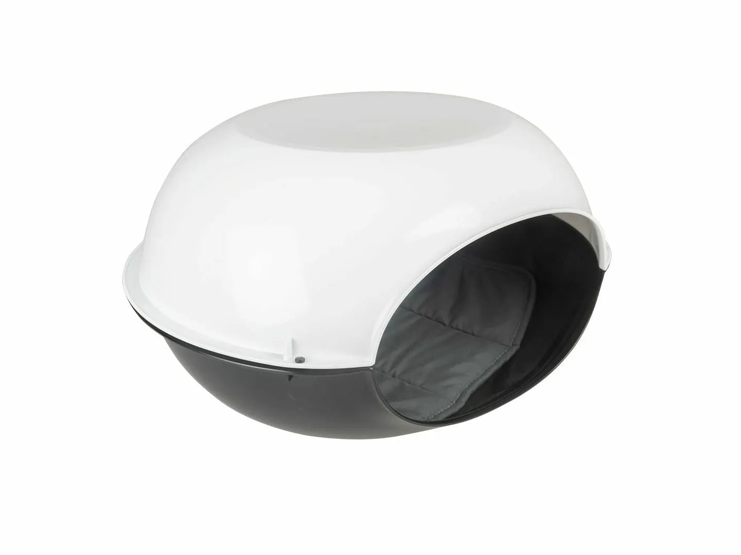 Luna cat igloo with pillow 57x38x31cm black