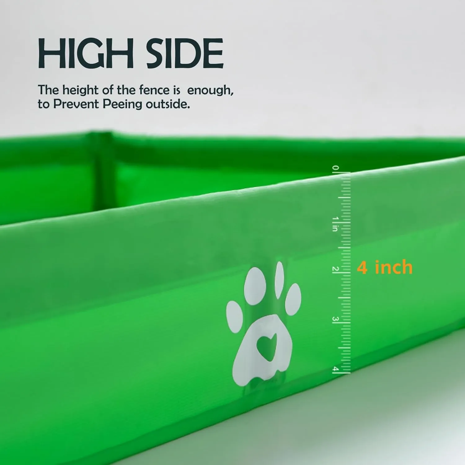 MEEXPAWS Dog Pee Pad Holder Foldable, Puppy Pad Holder Liner Base High Side, Dog Litter Box Indoor 23 x15 in, Training Leak-Proof Easy Clean