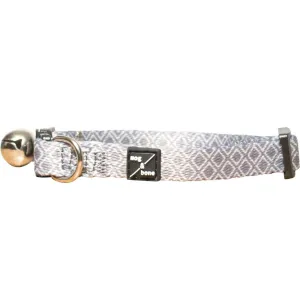 Mog & Bone Cat Collar - Grey Ikat