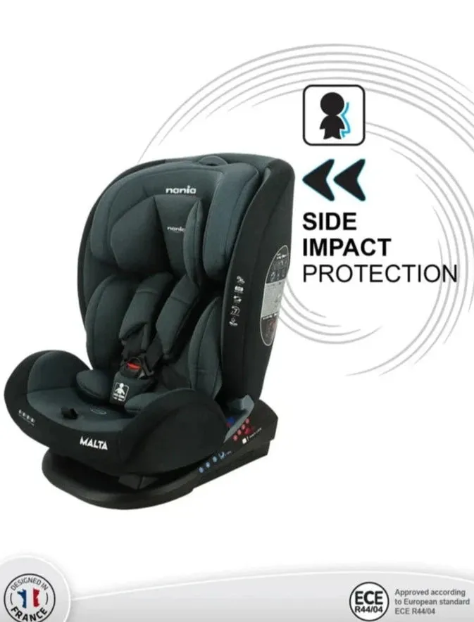 Nania Malta / Grey Black Group 0 /1/2/3 (0-36kg)