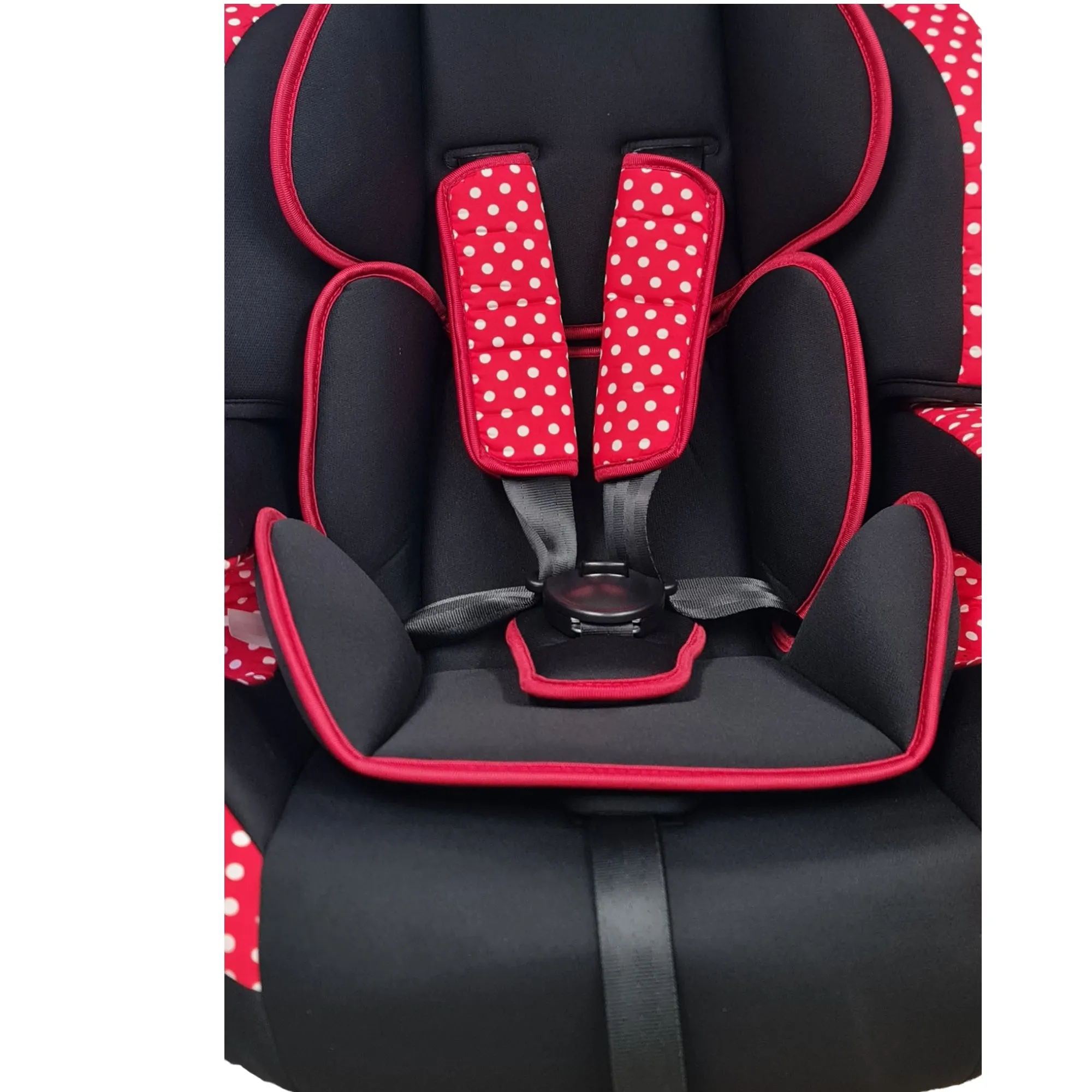 Neeva 2 in 1 Booster Car Seat (CT515) - Red/Dots