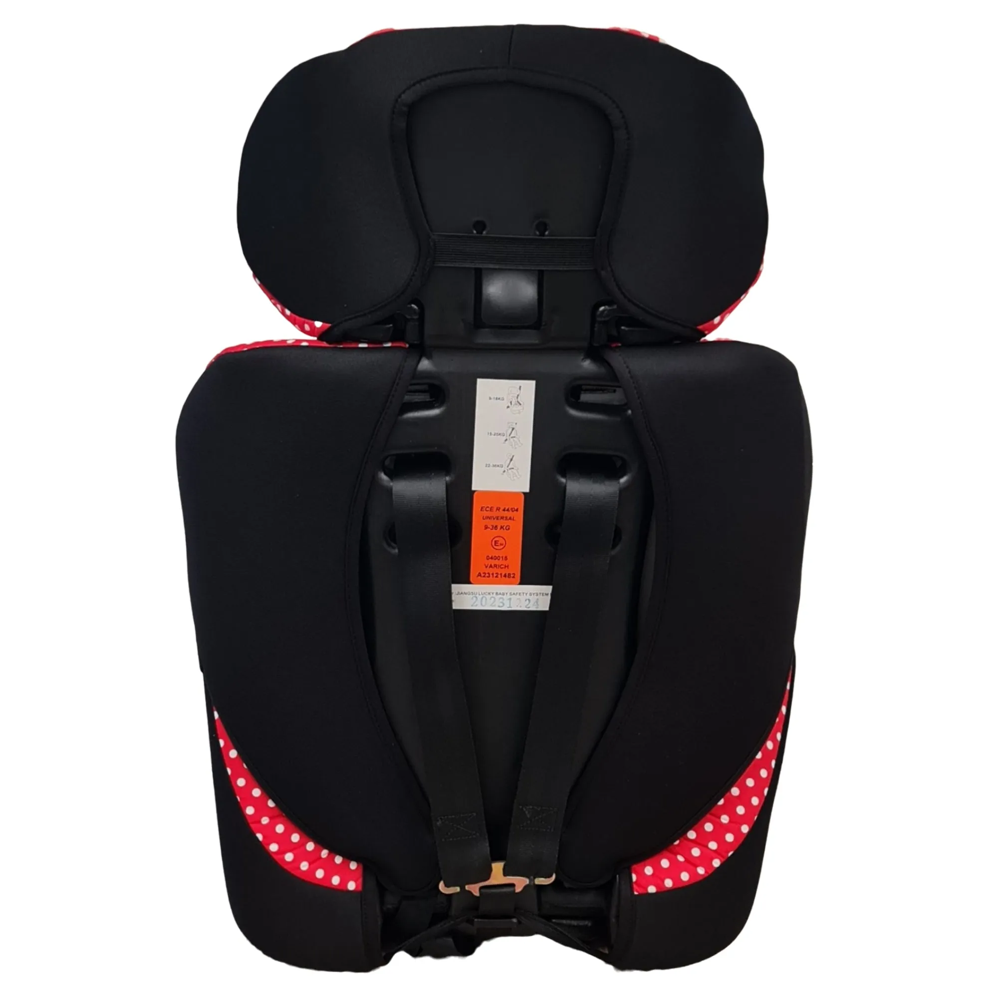 Neeva 2 in 1 Booster Car Seat (CT515) - Red/Dots
