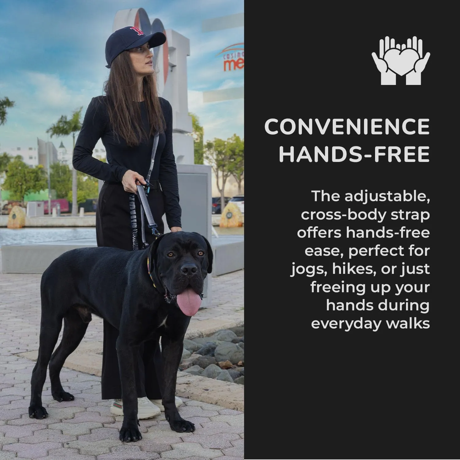 NeoFlex Premium Dog Leash - Stylish Leash for Medium, Small & Large Dogs - Heavy Duty, Wearable Design for You & Dog - Ideal for Pulling Dogs & Large Breeds - Durable & Comfortable - Grey