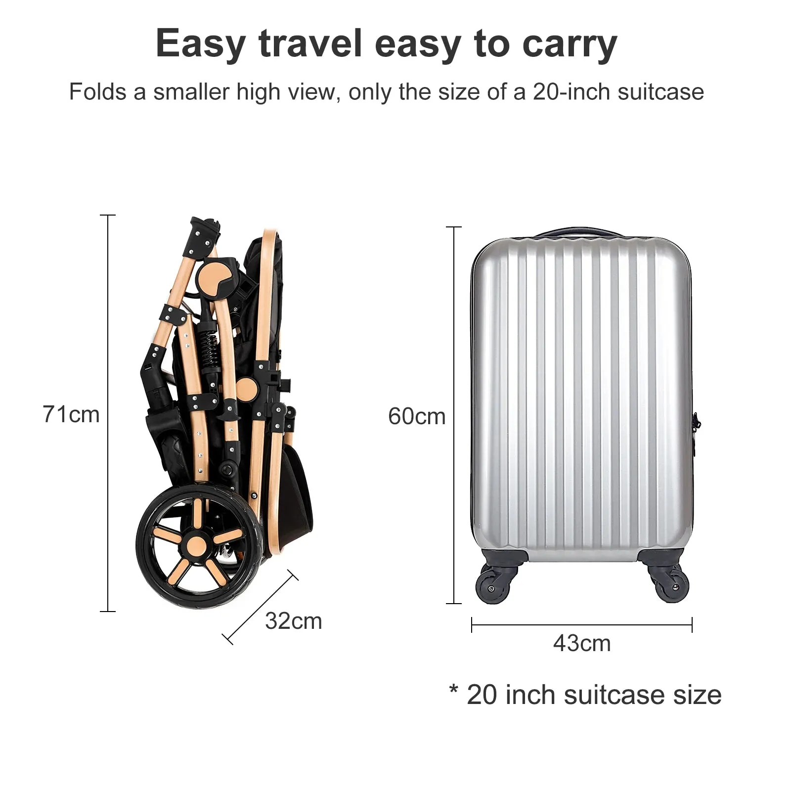 New CozyRide 3-in-1 Baby Stroller