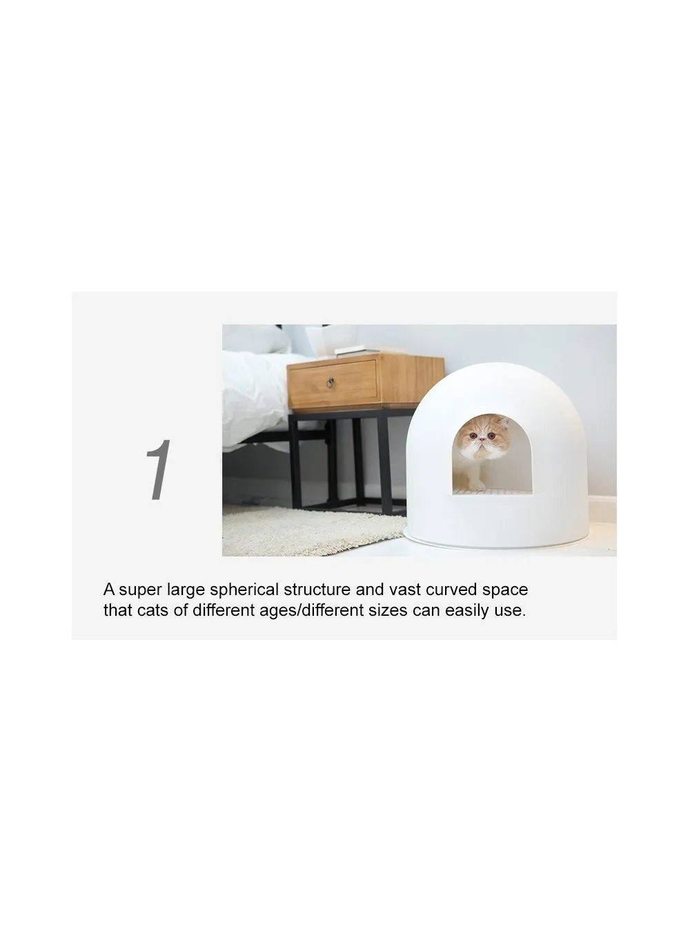 pidan - "Igloo" Cat Litter Box - Include Litter Scoop