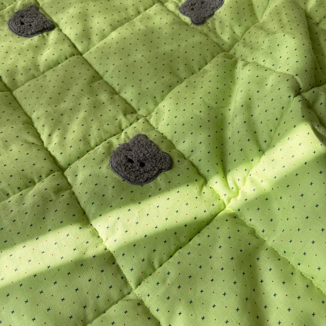 PoochMate Pistachio Green Linen Dog Blanket