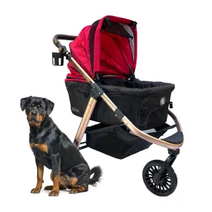 "Roma Performance Jogging Sports Stroller: The Perfect Companion for Active Small/Medium Dogs, Cats, and Pets up to 50lbs!"