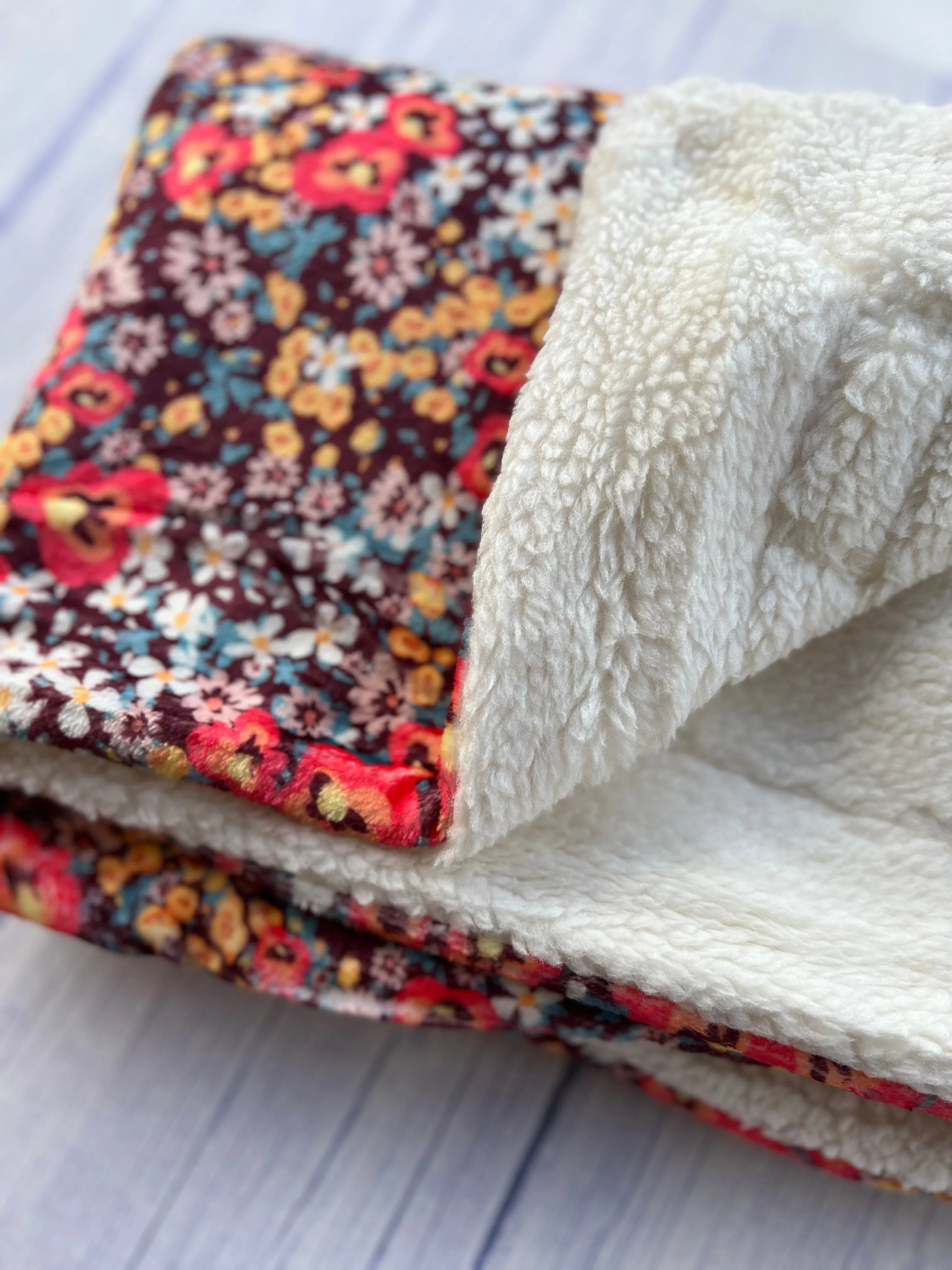 Retro Bloom Snuggle Blanket