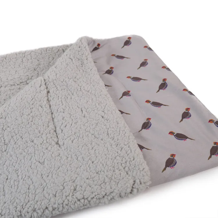 Rosewood Cupid and Comet Pheasant Print Dog Blanket