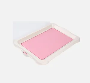 S 48*34*4cm pink Portable Dog Training Toilet potty Indoor Pet Dogs basin AZ18978