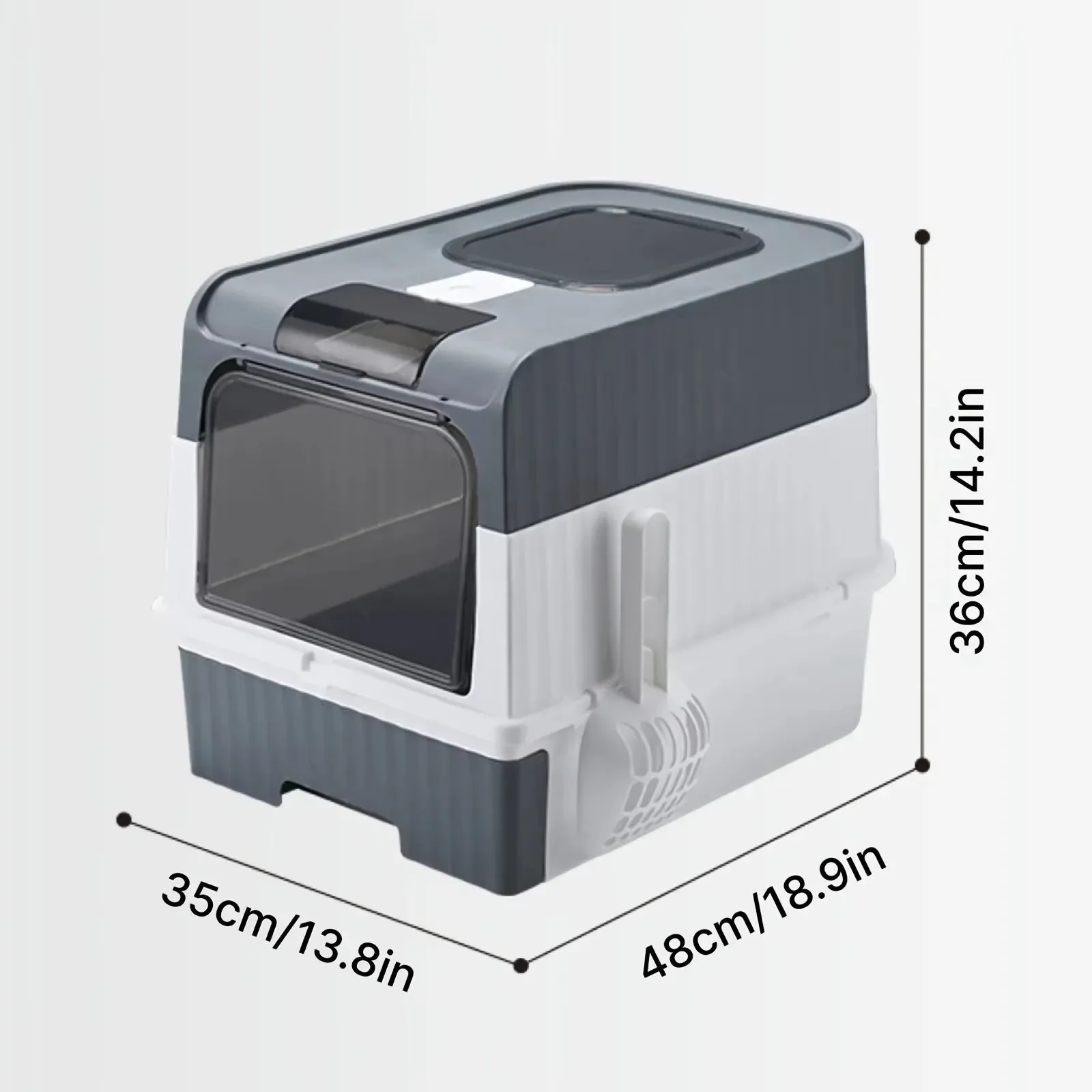 Scoop Enclosed Foldable Kitty Toilet