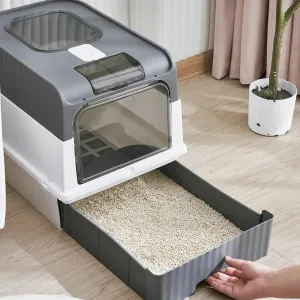 Scoop Enclosed Foldable Kitty Toilet