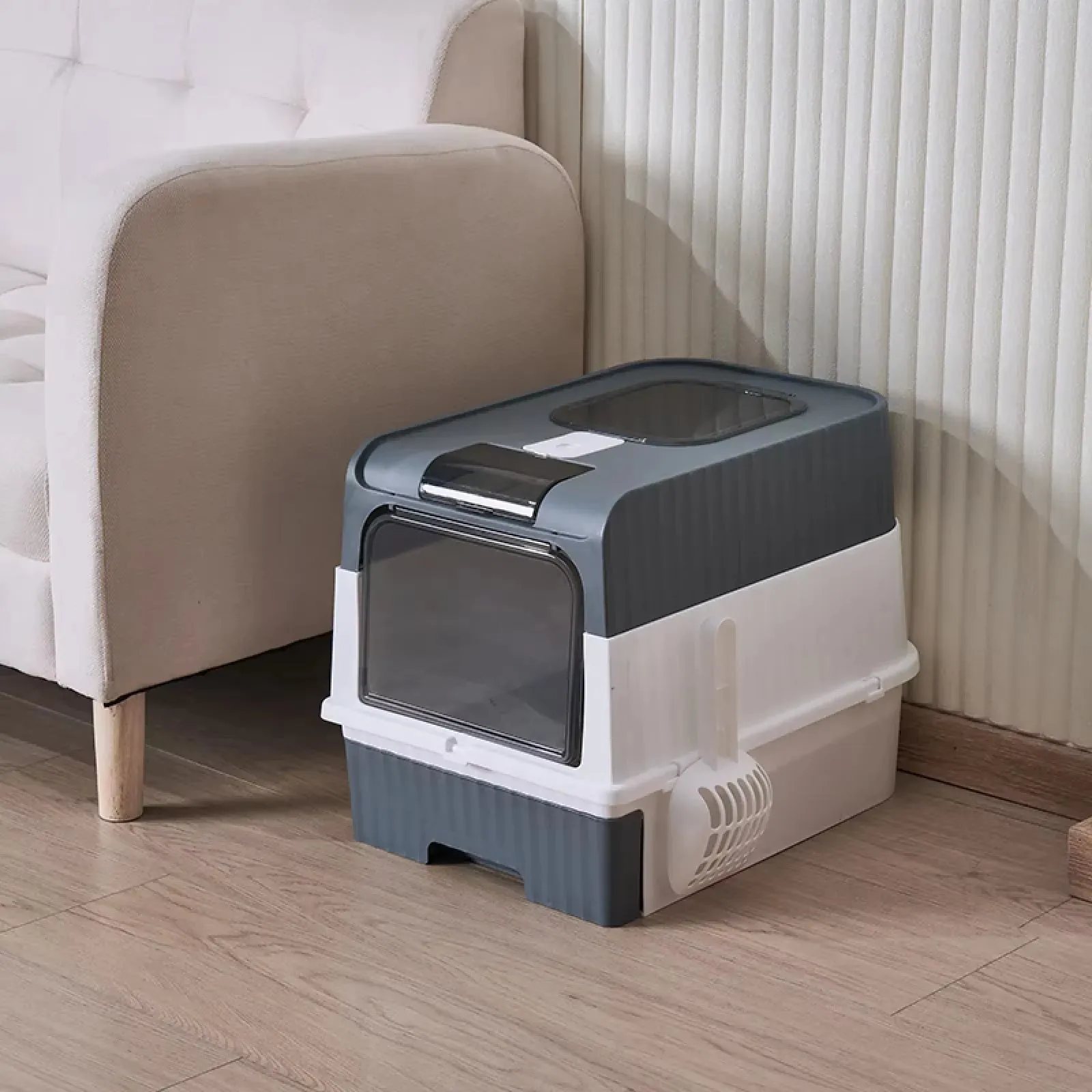 Scoop Enclosed Foldable Kitty Toilet