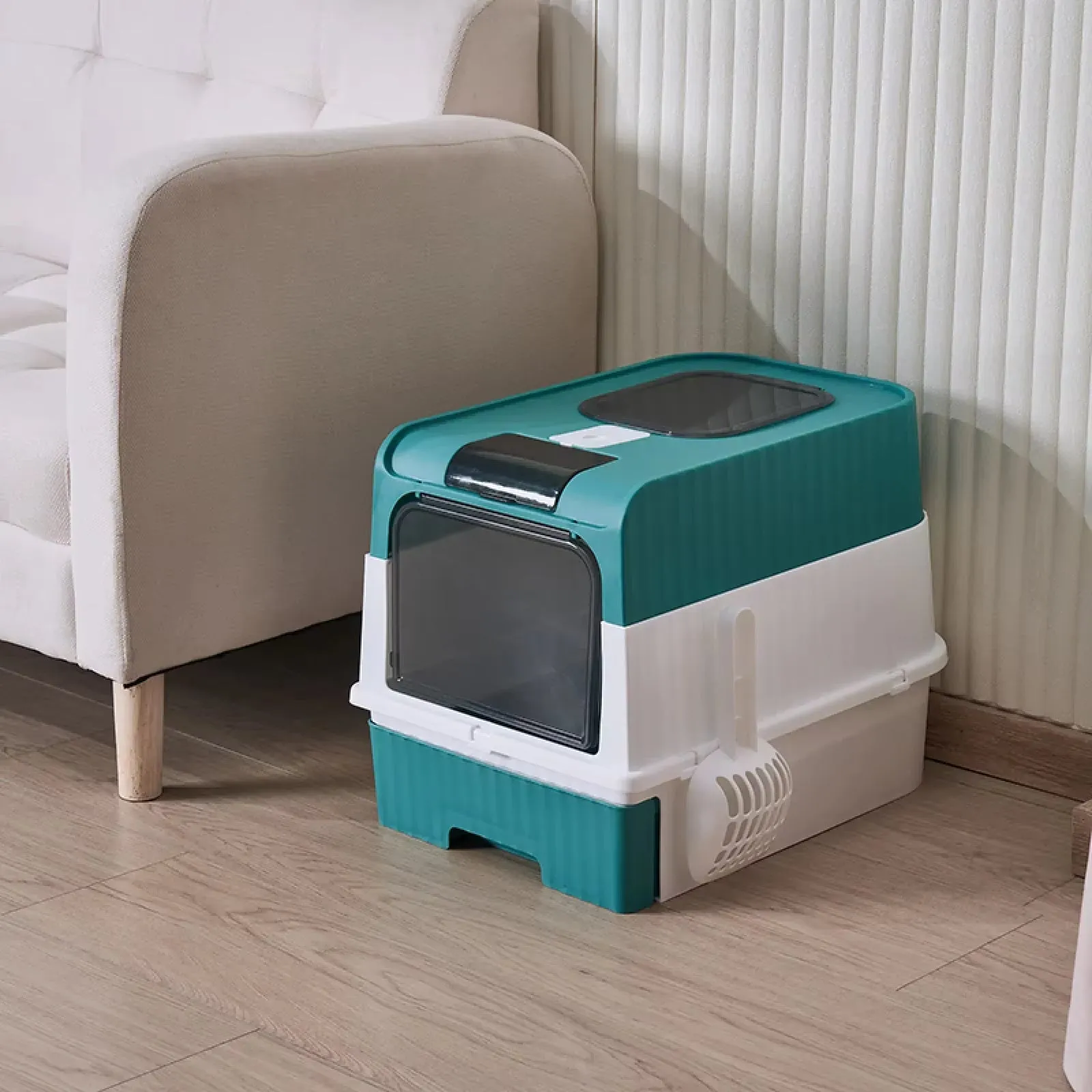 Scoop Enclosed Foldable Kitty Toilet