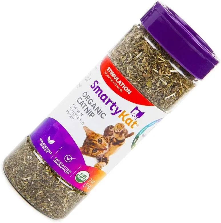 SmartyKat 2 oz Canister, Organic Catnip