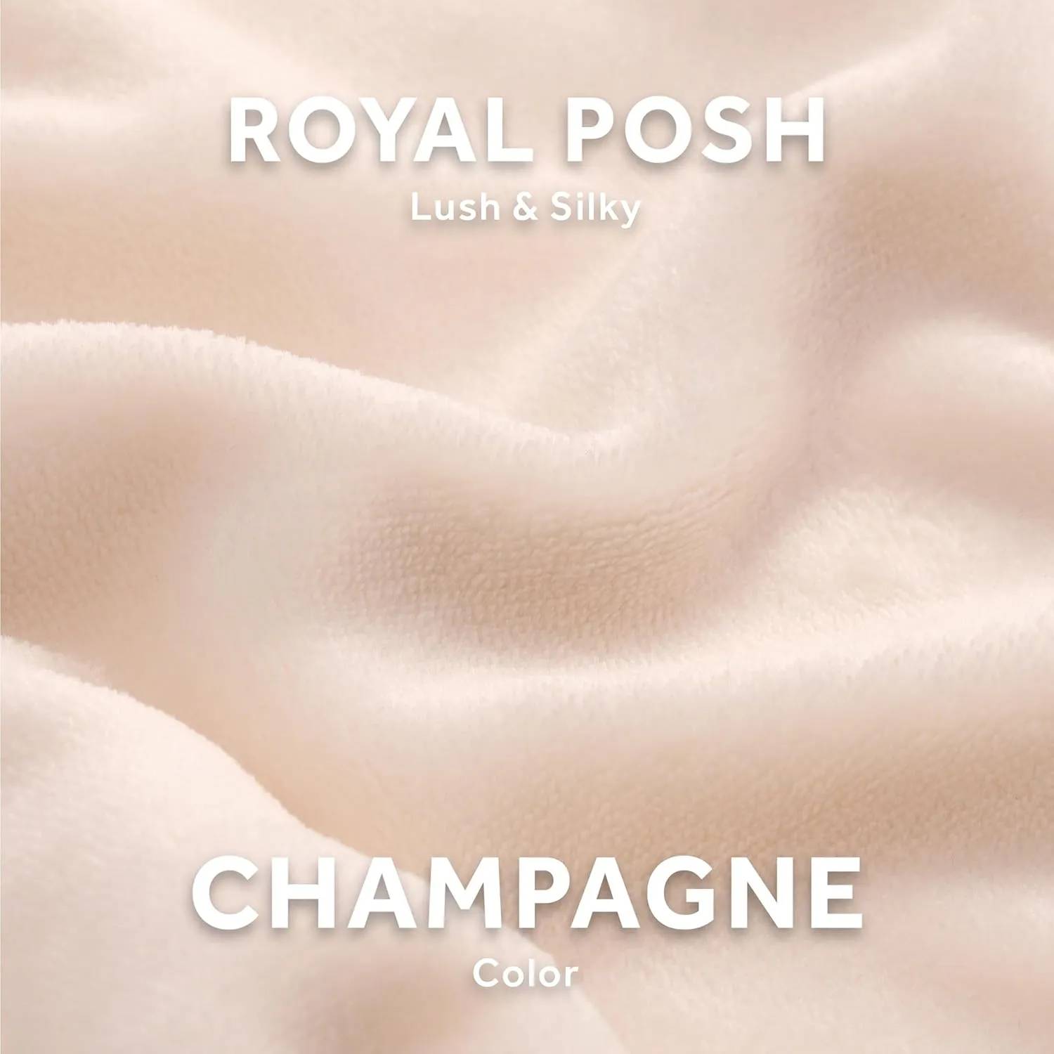 Sunbeam Royal Posh Champagne Heated Personal Throw / Blanket, Cozy-Warm, Adjustable Heat Settings