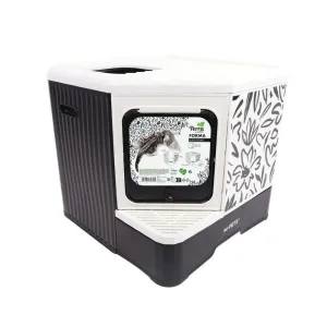 Terra Forma Eco Foldable Cat Litter Box Black Floral