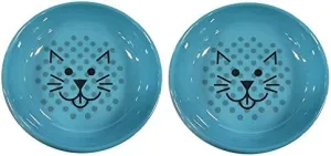 Van Ness Ecoware Cat Dish, 8-Ounce, (2 Pack), Assorted Colors