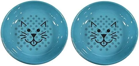 Van Ness Ecoware Cat Dish, 8-Ounce, (2 Pack), Assorted Colors