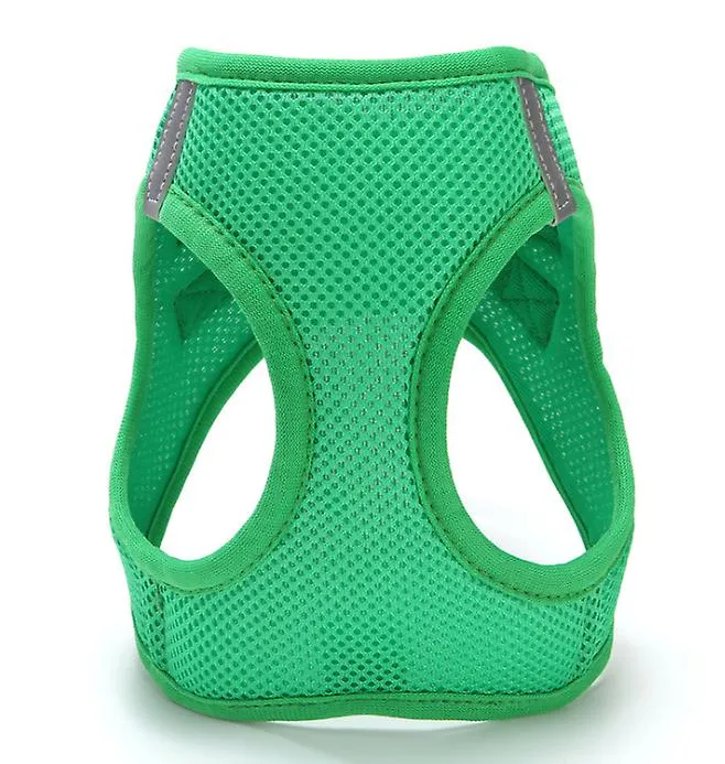 XXS 19-23cm green Breathable pet traction vest with leash for small dogs, medium and large AZ17334