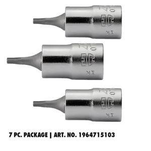 ZEBRA 1/2" Torx Torx Socket Bit Special Package - 7 pieces